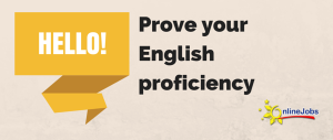 Prove your English proficiency