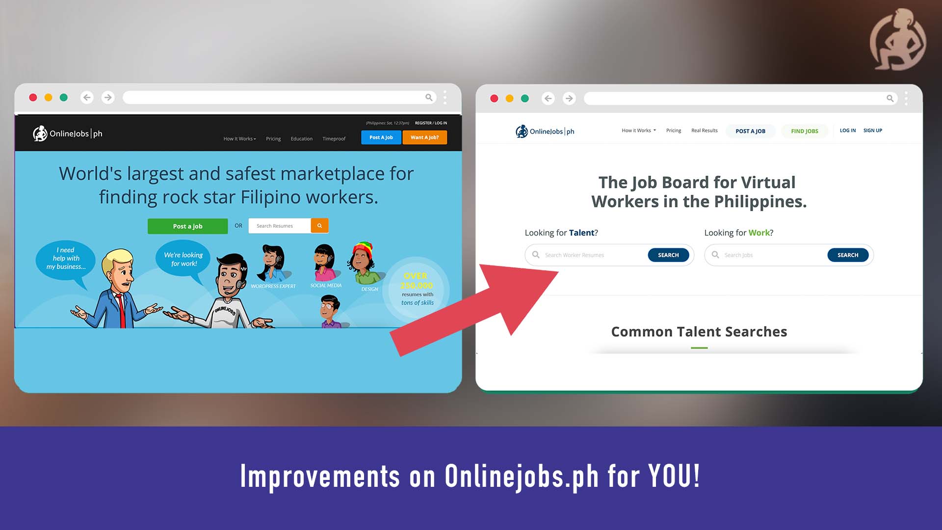 Improvements on Onlinejobs.ph for YOU! Feature